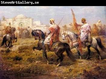 unknow artist Arab or Arabic people and life. Orientalism oil paintings  353